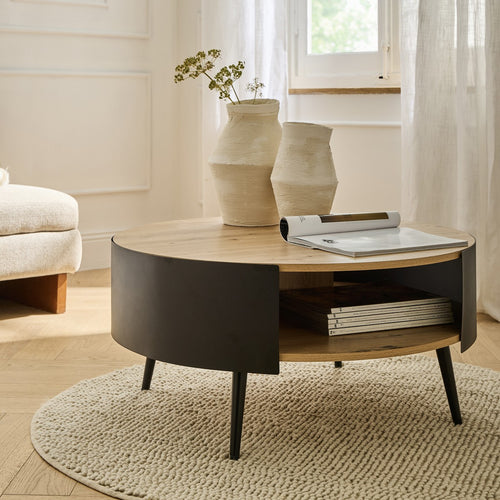 Calicosy - EKLO Salontafel - Eiken - 80x80x39 cm