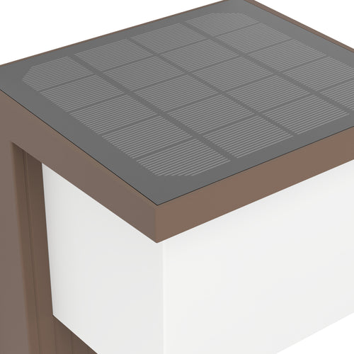 EGLO wandlamp buiten Frigento - roestbruin - solar - sensor