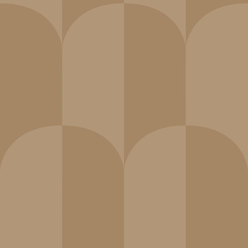 ESTAhome behang art deco bogen donker beige - 50 x 900 cm - 131236 - vtwonen shop