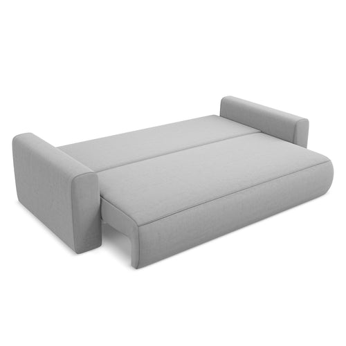 LaMiaSofa 3-zits slaapbank Perugia - velours - grijs - 238x105x82