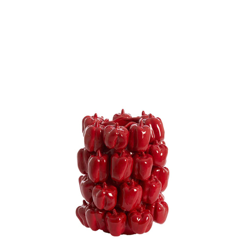 Light & Living vaas Bellpepper - rood - 23.5x23x32.5cm - vtwonen shop