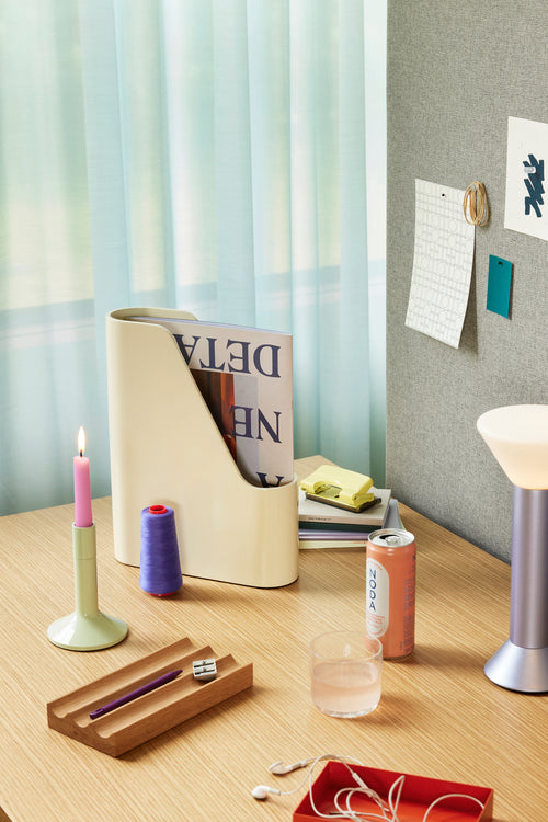 Hübsch bureau-organizer Wave - eikenhout - 22x11xh3cm - vtwonen shop