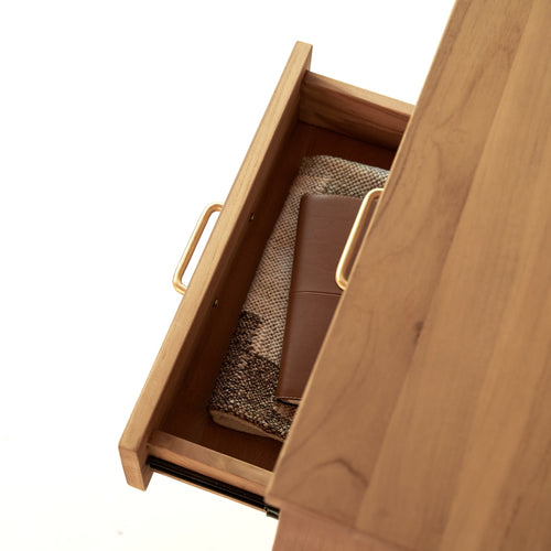 Tikamoon Bureau van massief teakhout - Naturel - vtwonen shop