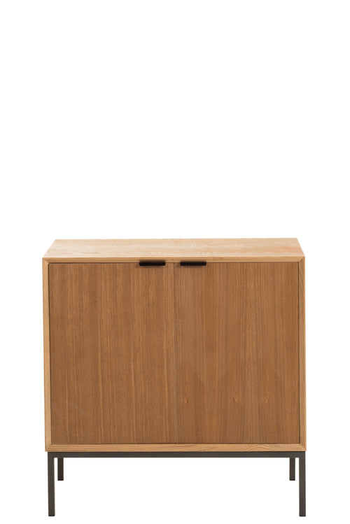 J-Line kast Op Poten 2 Deuren - hout/metaal - naturel - vtwonen shop