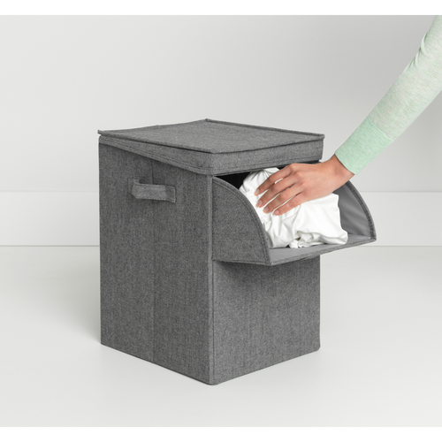 Brabantia Wasbox stapelbaar - 35L - pepper black - vtwonen shop
