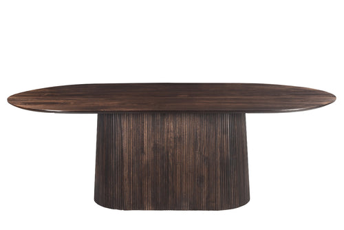 Livingfurn eetkamertafel Salvator Walnut - 200cm - mangohout - vtwonen shop