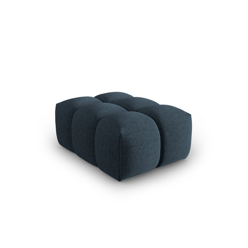 Cosmopolitan Design - Poef Verona structurele stof donkerblauw - 85x60x40cm