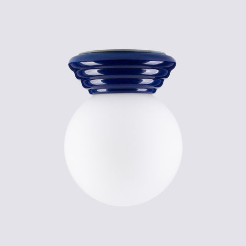 Sollux Lighting Plafondlamp ZORI ultramarijn IP44 - 12x16x12cm