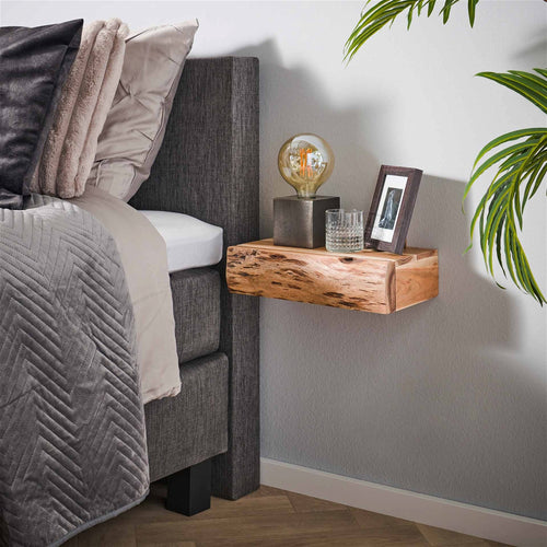 Giga Meubel Nachtkastje Tree L - Naturel - Set van 2 - 40x10x20cm - vtwonen shop