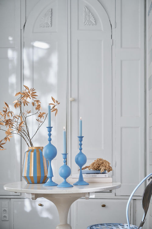 Pip Studio Kandelaar Sphere - Metaal - Lichtblauw - 44cm - vtwonen shop