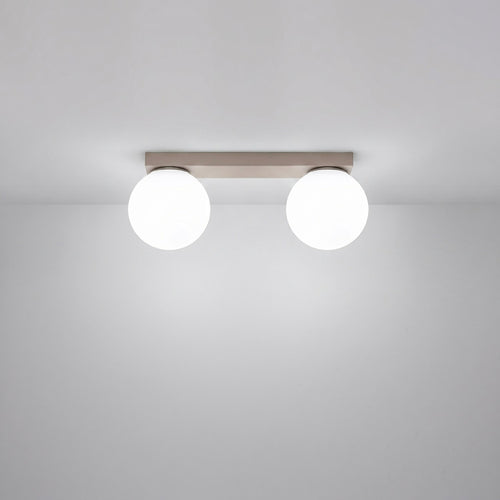 Sollux Lighting Plafondlamp YOLI 2 taupe - 34,5x12x14,5cm