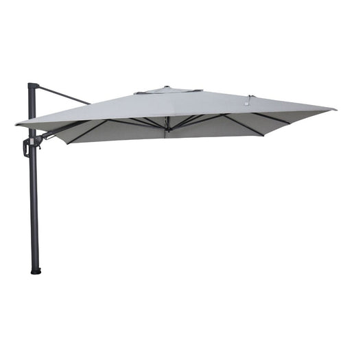 Hawaii Big Pole II parasol - 350x350 cm - carbon black - royal grijs