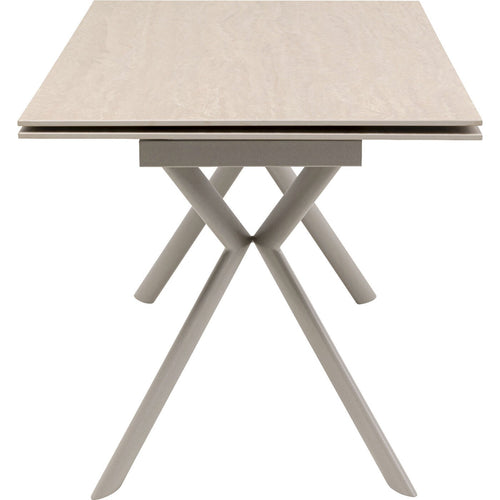 Kare Design Uitschuifbare Eettafel Xenia Travertino 200x80cm