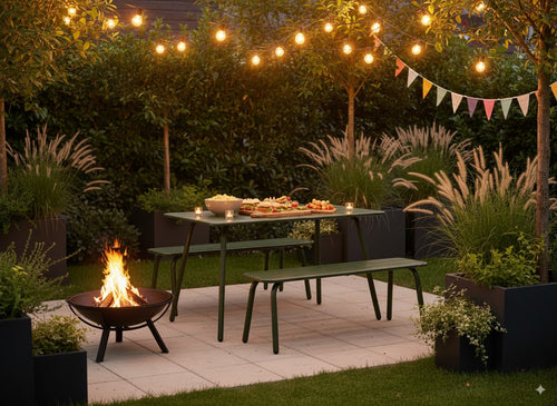 MaximaVida metalen tuintafel Max 150 x 80 cm olijfgroen - vtwonen shop