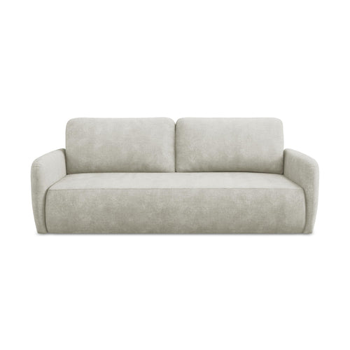 LaMiaSofa 3-zits slaapbank Corle - chenille stof - parel - 218x102x86