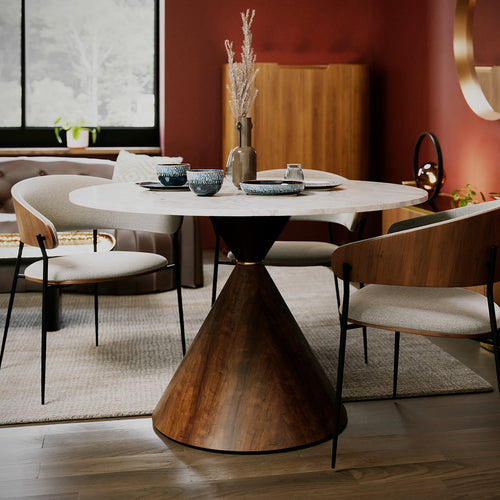 Kare Design Eettafel Cono Ø120cm keramiek - vtwonen shop