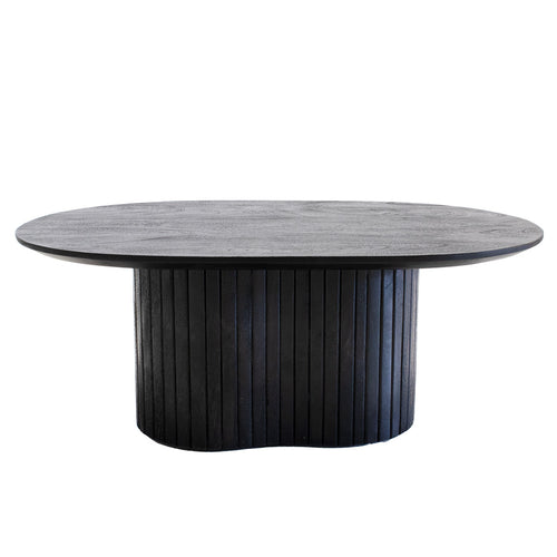 Giga Meubel Salontafel Ava - Ovaal - Mangohout - 90cm - vtwonen shop