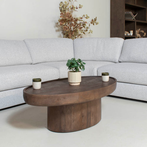 Salontafel Nea Walnoot Bruin 60cm / Ventura Design - Ventura Design Salontafel Nea Walnoot Bruin 60cm / Ventura Design - Ventura Design
