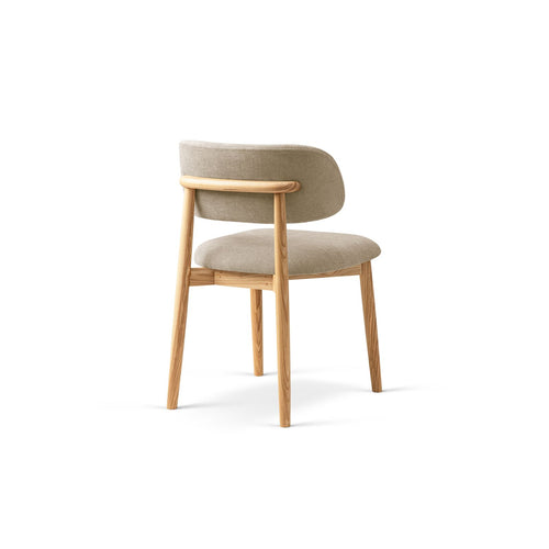 Set van 2 stoelen Evan chenille beige - 51x49.5x77cm
