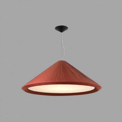 Faro Hue-In - 4-lichts grote koepelvormige plafondlamp, bordeaux, E27