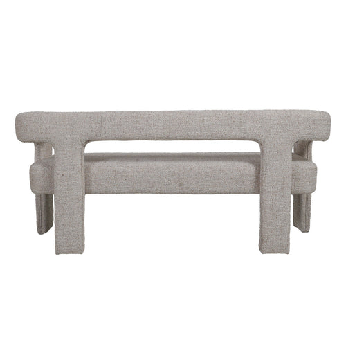 DÉJA Living Eetkamerbank Seto - Beige Stof - 160x54x68cm
