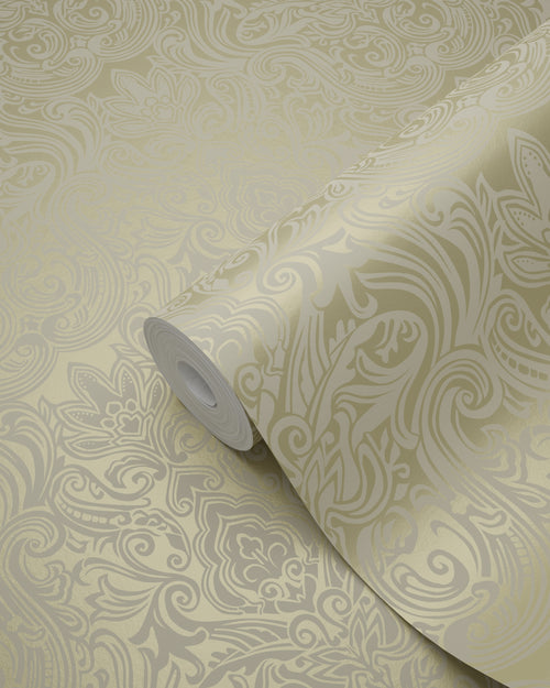 Origin Wallcoverings behang ornamenten glanzend goud - 53 cm x 10,05 m - 346532 - vtwonen shop