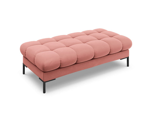 Cosmopolitan Design Bank Bali 2-zits, flueel, roze - 62x133x40cm