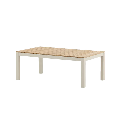 Nest outdoor Milena aluminium tuin salontafel beige - 120 x 70 cm - vtwonen shop