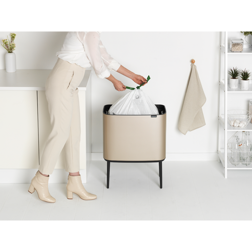 Bo Touch Bin, met 1 binnenemmer, 36 liter - Metallic Gold - vtwonen shop