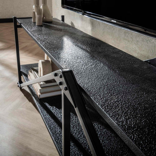 Giga Meubel Tv-Meubel Piega - Zwart - 220x35x51cm - vtwonen shop