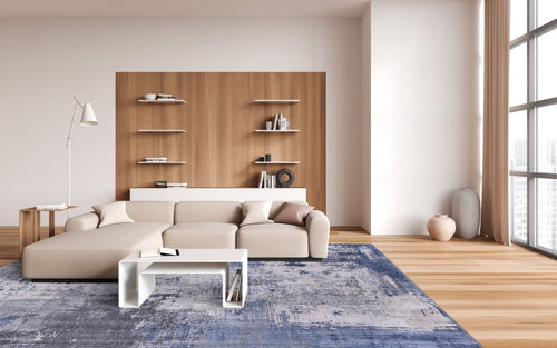 AFK Living vloerkleed Lahore - gedrukt - blauw - 120 x 160 cm - vtwonen shop