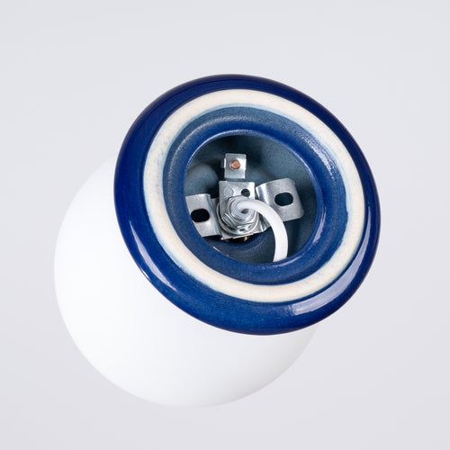 Sollux Lighting Plafondlamp ZORI ultramarijn IP44 - 12x16x12cm