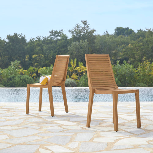 Tikamoon Massief teakhouten tuinstoel - Naturel