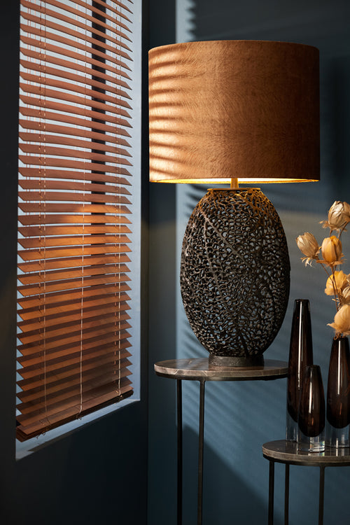 Light & Living lampenkap LUBIS - Ø50x38cm - bruin