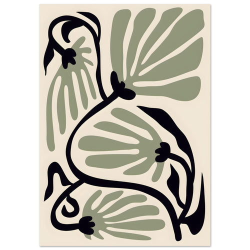 Artfulprints  Matisse – Ode to a green flower   poster A4 21x29.7 cm