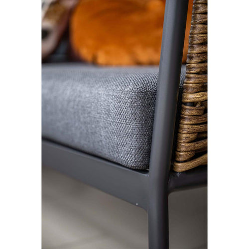 Garden Impressions loungeset San Vito donker grijs - 4-delig