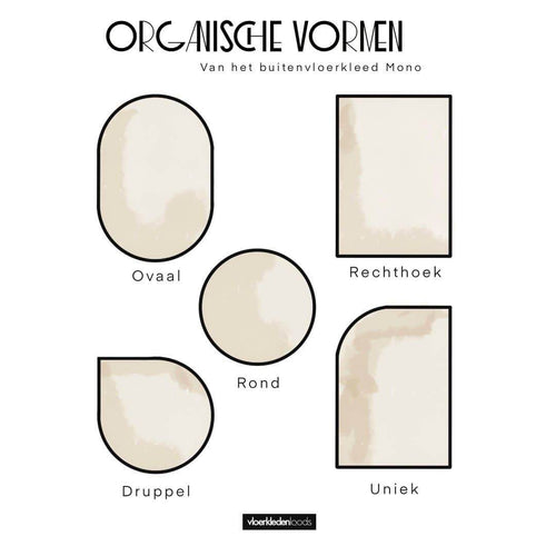 Interieur05 Buitenkleed Druppel Mono - Grijs/wit - Dubbelzijdig - EVA Interior - 200 x 200 cm - vtwonen shop