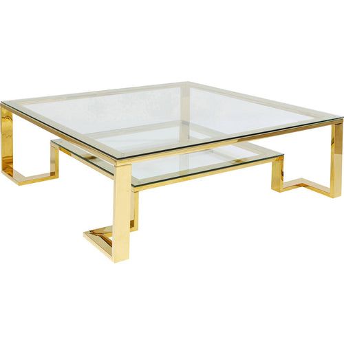 Kare Design Salontafel Rush 120x120cm goud
