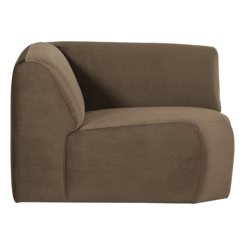 WOOOD hoekelement recht Mojo Base - Velvet - Taupe - 74x105x105
