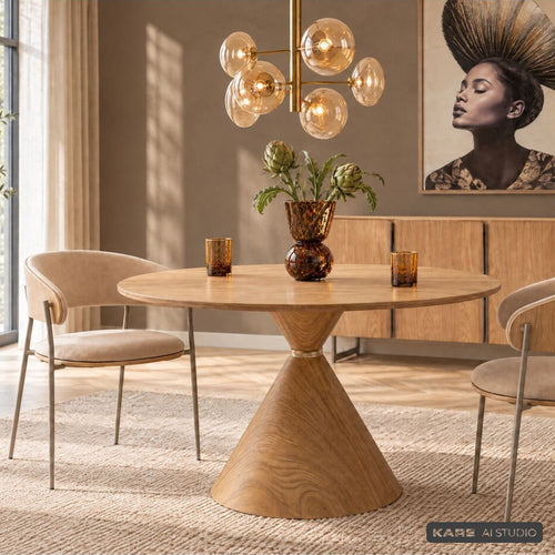 Kare Design Table Cono Ø120cm eik