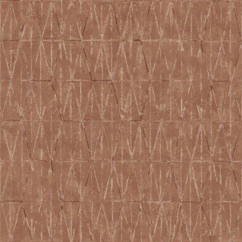 ESTAhome behang grafische lijnen terracotta - 50 x 900 cm - 131418 - vtwonen shop