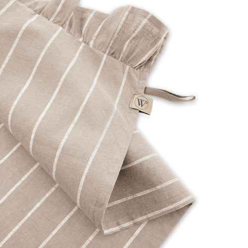 Walra - Keukenset Lovely Linen Ruffles - 3x 50x70 cm - Naturel