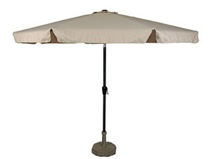 Lesli Living push-up parasol Libra - beige - Ø300cm