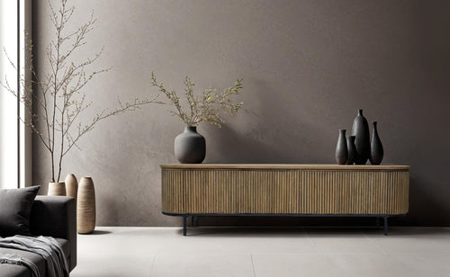 Livingfurn tv-meubel Lausanne - teakhout - 210cm