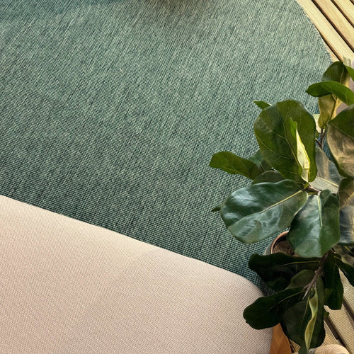 Rond buitenkleed Tone groen - Interieur05 - 240 x 240 cm