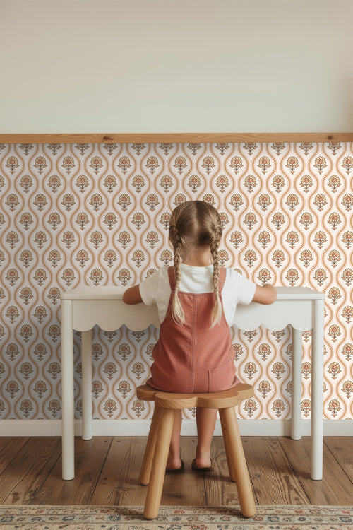 ESTAhome behang vintage bloemen bruin en beige - 50 x 900 cm - 131738