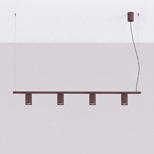 Sollux Lighting Kroonluchter RAYO 4 bruin - 122x6x208cm