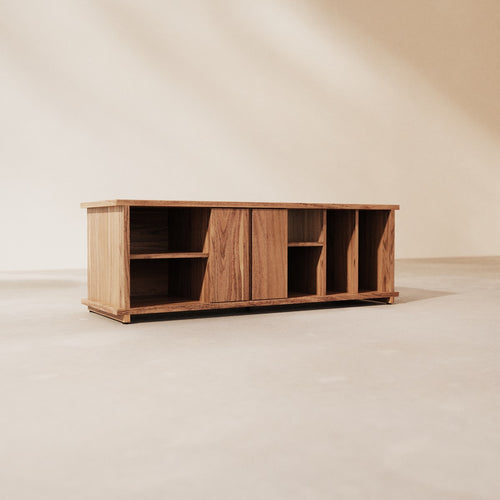 Tikamoon Acaciahouten TV-meubel 120 cm - Bruin
