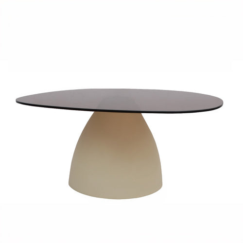 Brix salontafel Mylon beige - glas - 86 cm