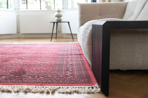 Interieur05 Vintage vloerkleed By Beppe rood met franjes - 195 x 300 cm - vtwonen shop